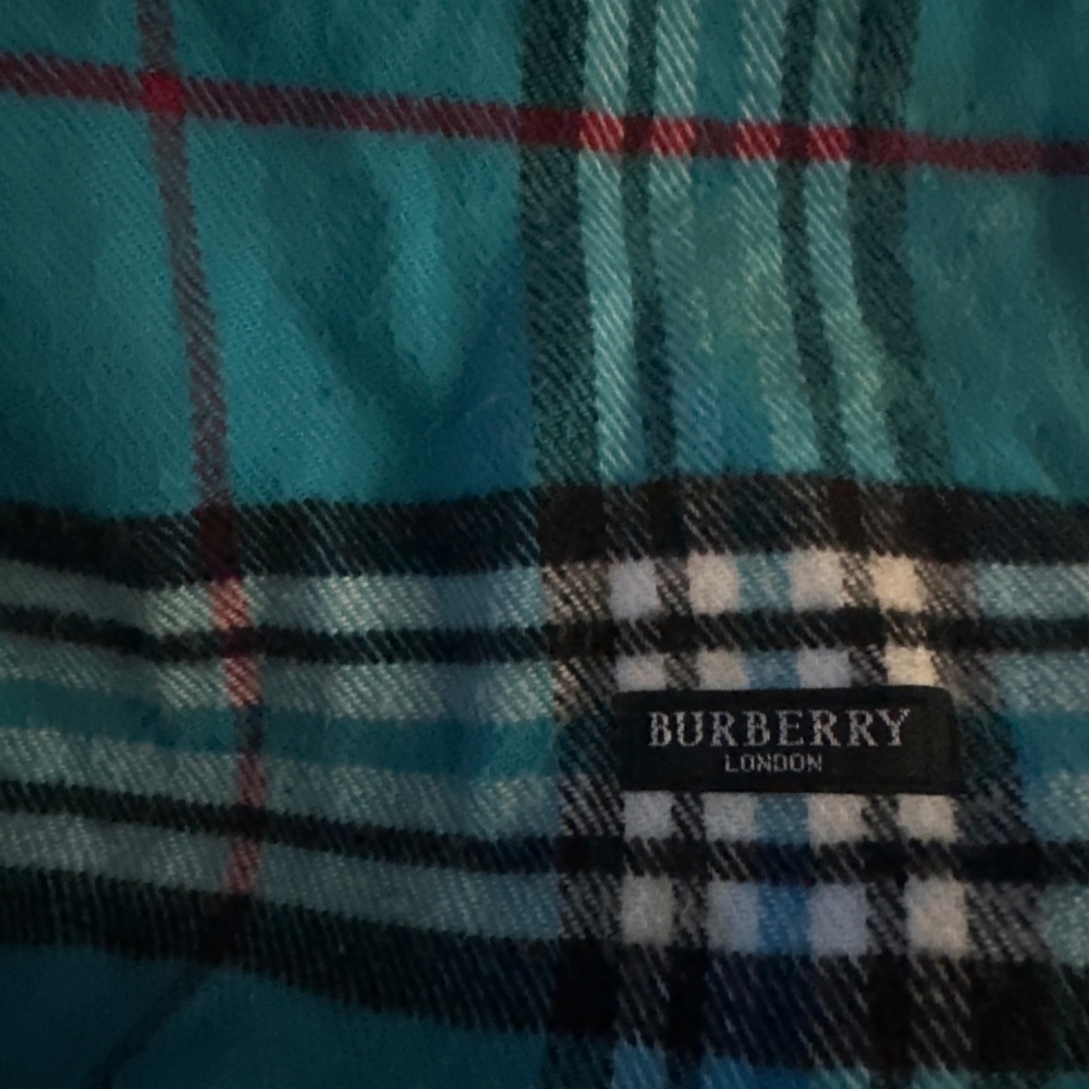 Burberry teal scarf